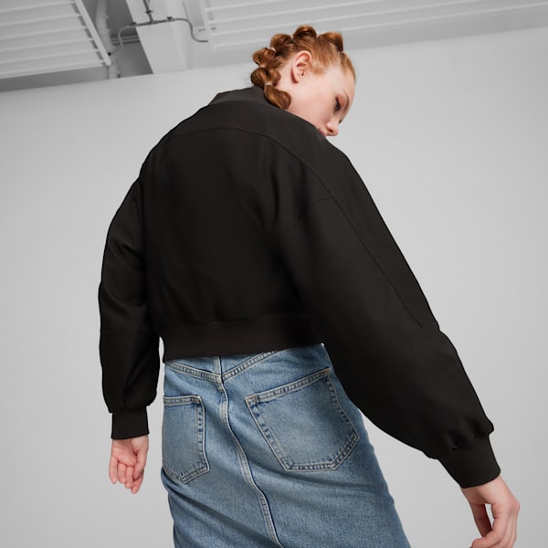 Black bomber jacket women shop