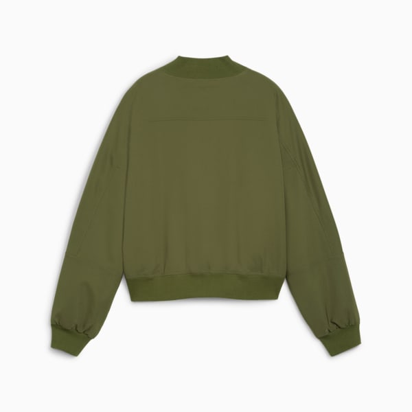 Chamarra bomber para mujer CLASSICS Shiny, Olive Green, extralarge