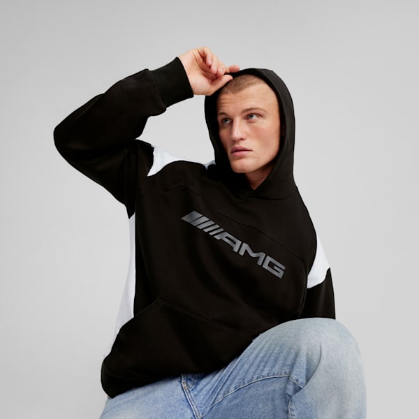 Sudadera con capucha para hombre Mercedes-AMG Motorsport Statement, PUMA Black, extralarge