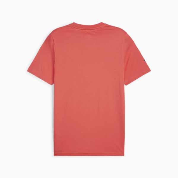 メンズ メルセデス AMG ロゴ 半袖 Tシャツ, Active Red, extralarge-IND