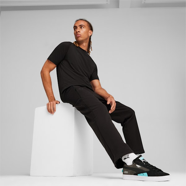 Mercedes-AMG Petronas Motorsport Men's PUMATECH Pants, PUMA Black, extralarge-IND