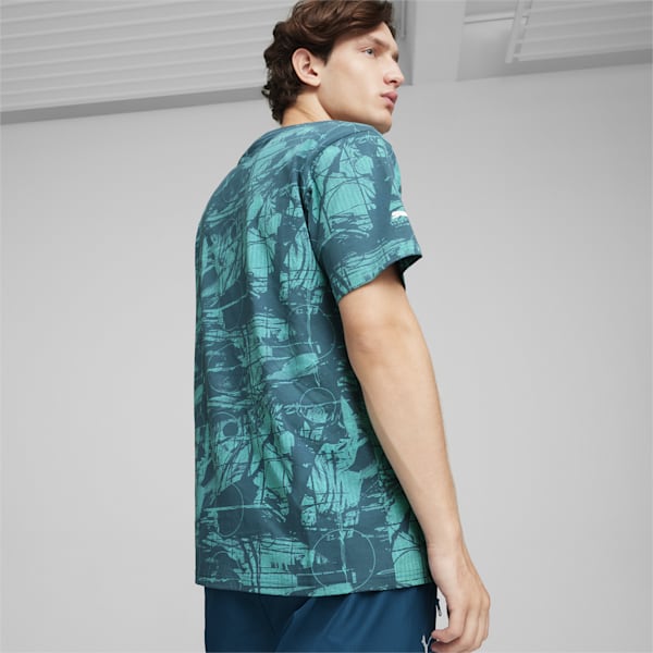 Mercedes-AMG Petronas Motorsport Statement Men's Printed T-shirt, Ocean Tropic, extralarge-IND