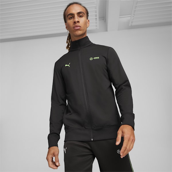 Mercedes-AMG Petronas Motorsport Men's Cloudspun Slim Fit Jacket, PUMA Black, extralarge-IND