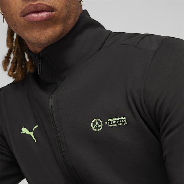 Mercedes-AMG Petronas Motorsport Men's Cloudspun Slim Fit Jacket, PUMA Black, extralarge-IND