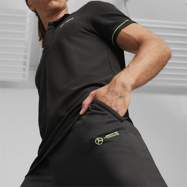 Mercedes-AMG Petronas Motorsport Men's Cloudspun Slim Fit Pants, PUMA Black, extralarge-IND