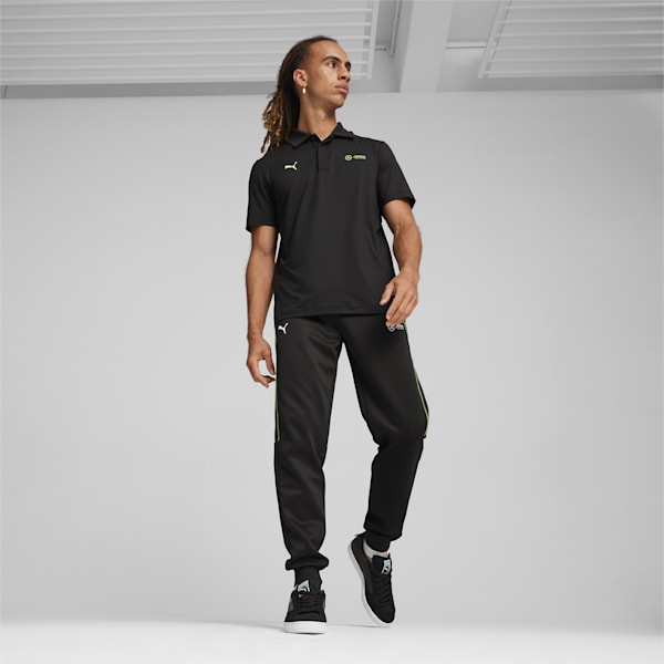 Mercedes-AMG Petronas Motorsport CLOUDSPUN Men's Polo, PUMA Black, extralarge-IND