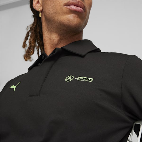 Mercedes-AMG Petronas Motorsport CLOUDSPUN Men's Polo, PUMA Black, extralarge-IND