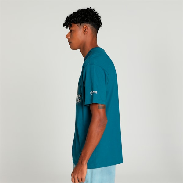 Mercedes-AMG PETRONAS Men's Crew-Neck Tee, Ocean Tropic, extralarge-IND