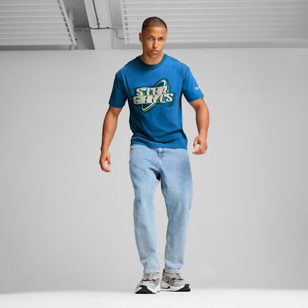 Mercedes-AMG Petronas F1® Team Crews Go Summer Men's Tee, Ocean Tropic, extralarge