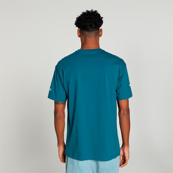 Mercedes-AMG PETRONAS Men's Crew-Neck Tee, Ocean Tropic, extralarge-IND