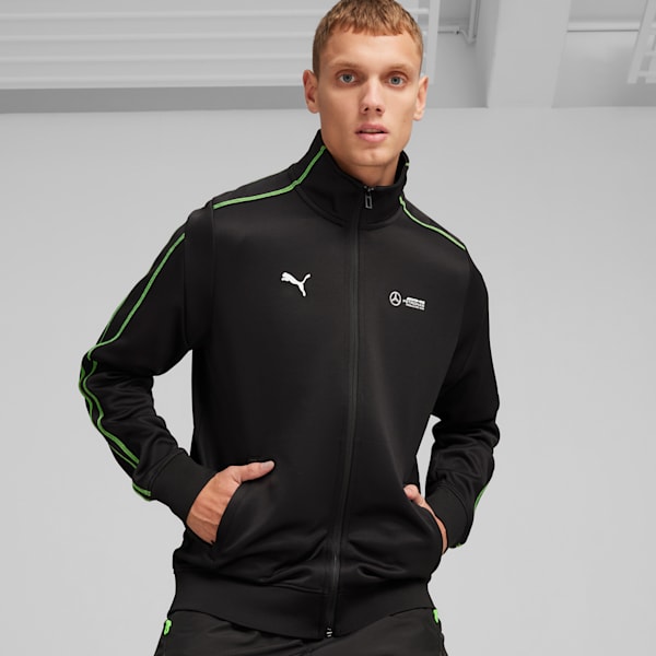 Mercedes-AMG PETRONAS MT7 Motorsport Men's Track Jacket, PUMA Black, extralarge-IND