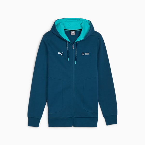 Mercedes AMG-Petronas F1® Motorsport Men's Hooded Sweat Jacket, Ocean Tropic, extralarge