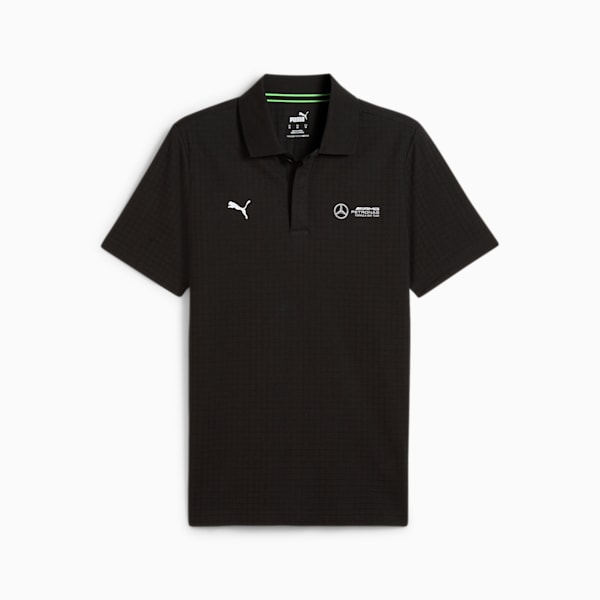 Mercedes-AMG Petronas Motorsport Jacquard Men's Polo, PUMA Black, extralarge-IDN