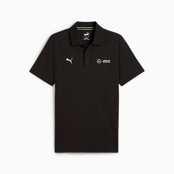 Mercedes-AMG Petronas Motorsport Jacquard Men's Polo, PUMA Black, extralarge-IND