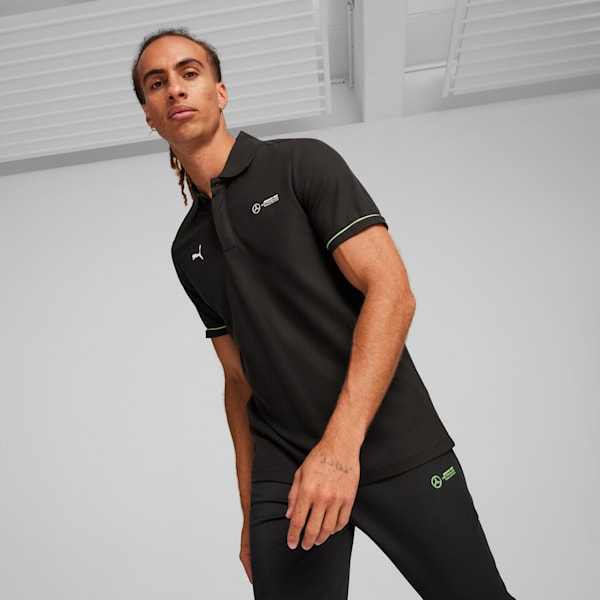 Mercedes-AMG Petronas Motorsport Men's Polo, PUMA Black, extralarge-IND