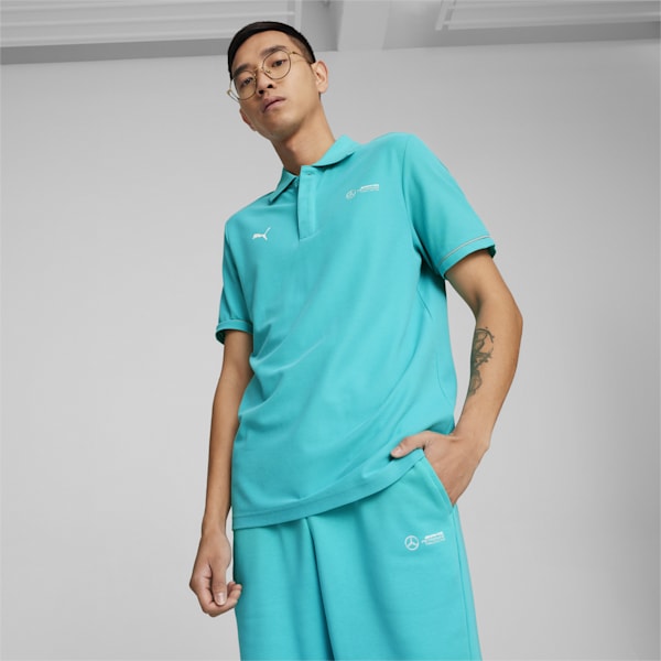 Mercedes-AMG Petronas Motorsport Men's Polo, Sheen Green, extralarge-IND