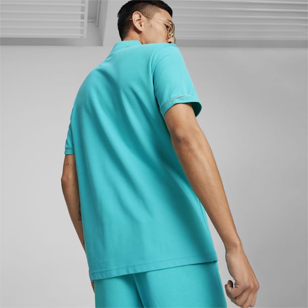 Mercedes-AMG Petronas Motorsport Men's Polo, Sheen Green, extralarge-IND