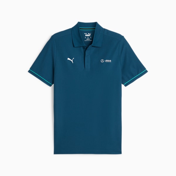 Mercedes-AMG Petronas Motorsport Men's Polo, Ocean Tropic, extralarge-IND