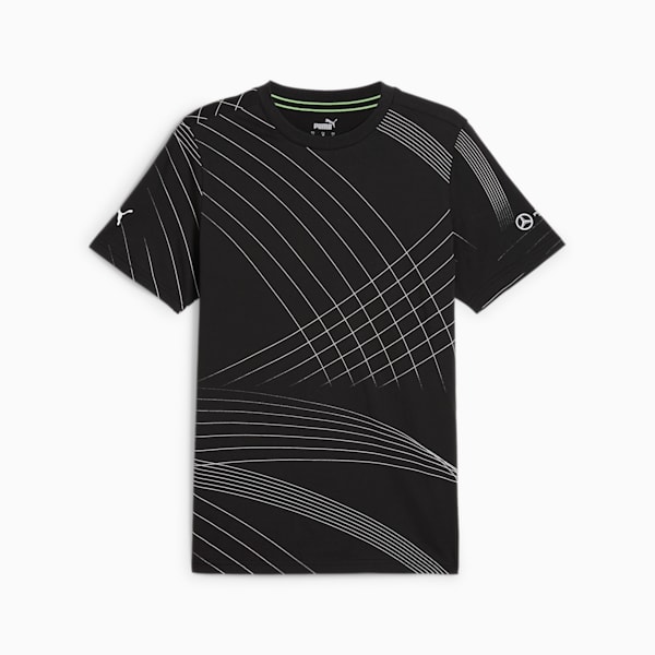 Mercedes-AMG Petronas Motorsport Men's Printed Logo T-shirt, PUMA Black, extralarge-IND