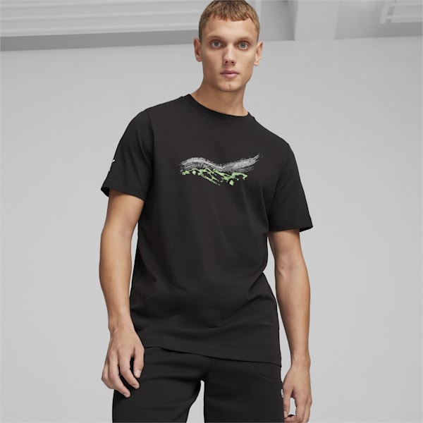 Mercedes-AMG Petronas Motorsport Car Graphic Men's T-shirt, PUMA Black, extralarge-IND