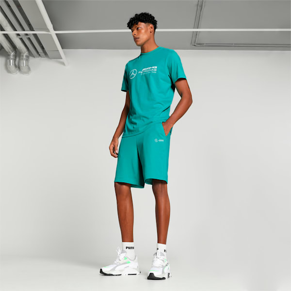 Mercedes-AMG Petronas Motorsport Men's Shorts, Sheen Green, extralarge-IND