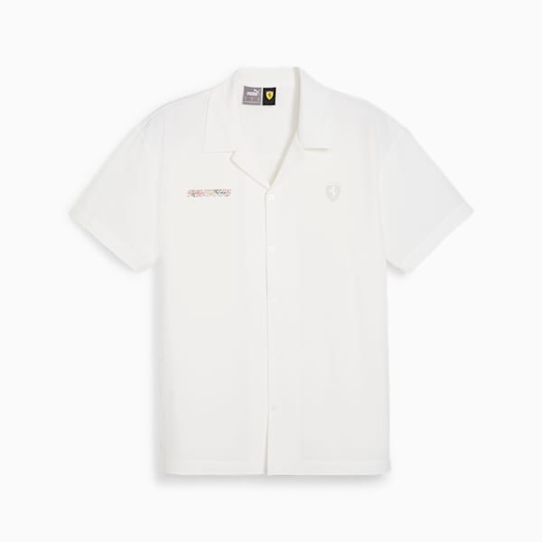 Scuderia Ferrari Race Crew Men's Motorsport Shirt, PUMA White, extralarge-IND