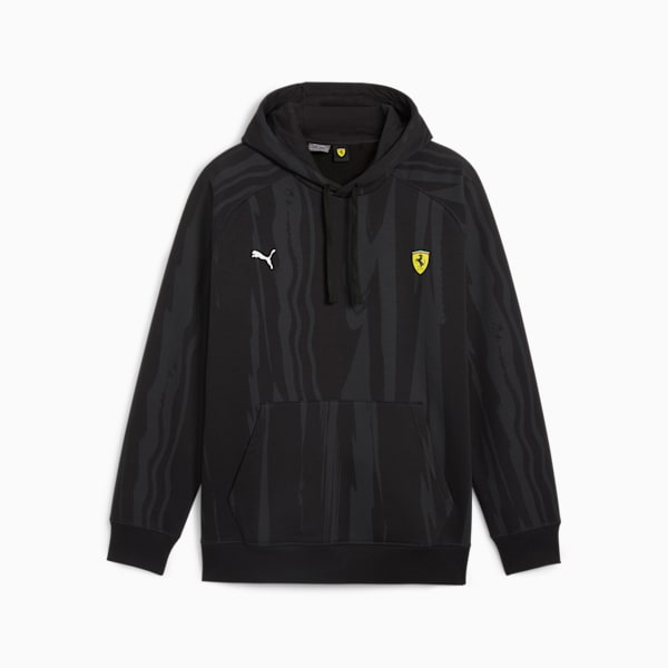 Scuderia Ferrari Race Men's Motorsport Hoodie, PUMA Black, extralarge