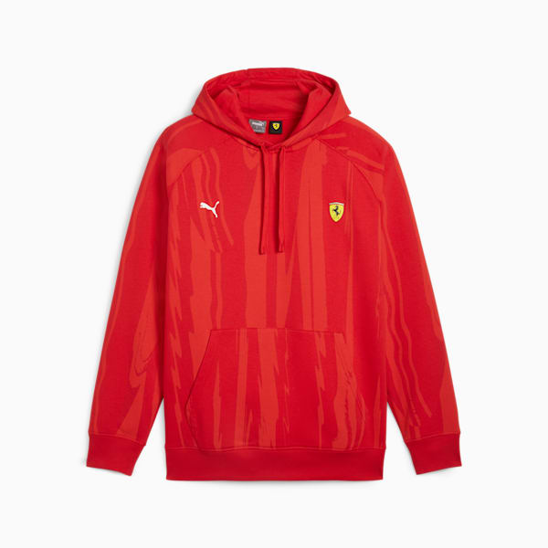 Chandail à capuchon de style Scuderia Ferrari Motorsport, homme, Rosso Corsa, extralarge