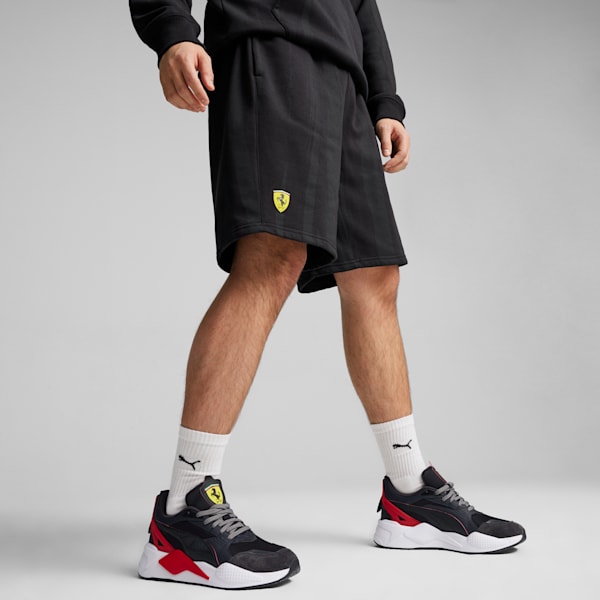 Short en molleton à motif intégral Scuderia Ferrari Race, homme, PUMA Black, extralarge