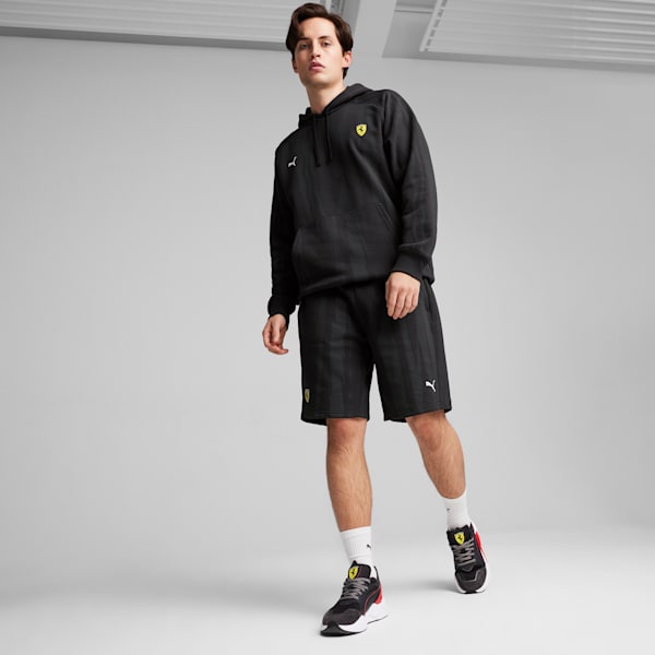 Short en molleton à motif intégral Scuderia Ferrari Race, homme, PUMA Black, extralarge