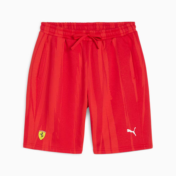 Shorts con estampado integral para hombre Scuderia Ferrari Race, Rosso Corsa, extralarge