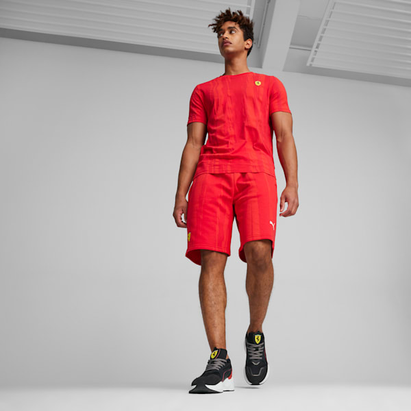 Shorts con estampado integral para hombre Scuderia Ferrari Race, Rosso Corsa, extralarge