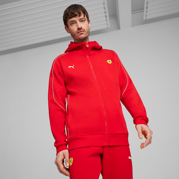 Chamarra con capucha para hombre Scuderia Ferrari Motorsport Race, Rosso Corsa, extralarge