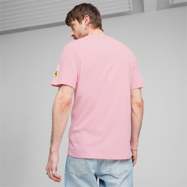 Scuderia Ferrari Men's Motorsport Race Graphic T-shirt, Pink Lilac, extralarge-IND