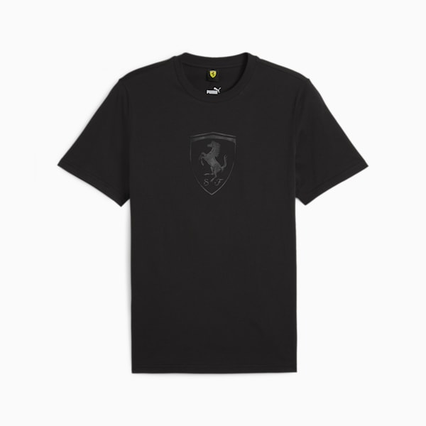 Scuderia Ferrari Race Big Shield Men's Motorsport Tonal T-shirt, PUMA Black, extralarge-AUS