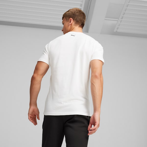 Scuderia Ferrari Race Big Shield Men's Motorsport Tonal Tee, PUMA White, extralarge