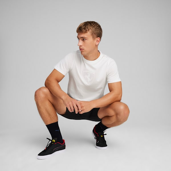 メンズ フェラーリ ビッグ シールド トーナル 半袖 Tシャツ, PUMA White, extralarge-JPN