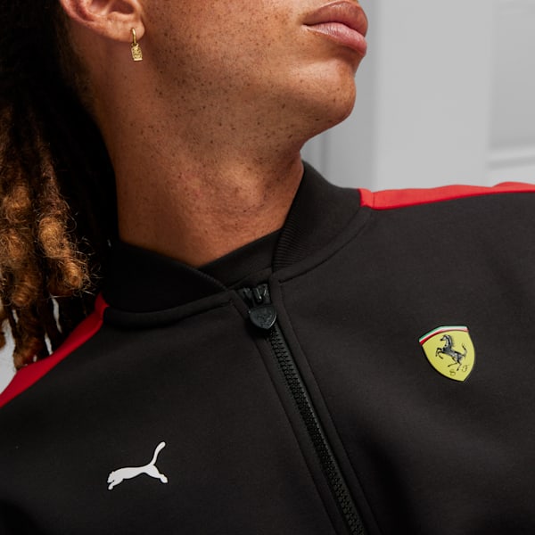 Scuderia Ferrari Race MT7 Men's Motorsport Track Jacket, PUMA Black, extralarge-IND
