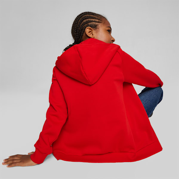 Scuderia Ferrari Race Youth Motorsport Hooded Sweat Jacket, Rosso Corsa, extralarge-GBR