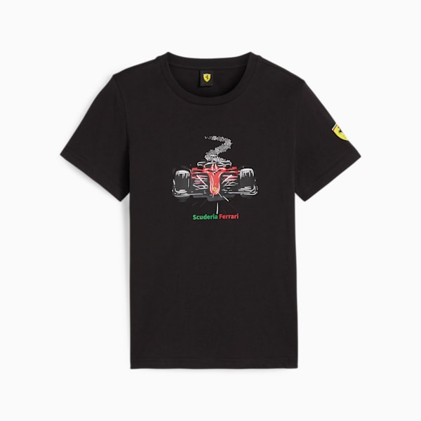 Scuderia Ferrari Race Youth Motorsport Graphic Tee, PUMA Black, extralarge-IND