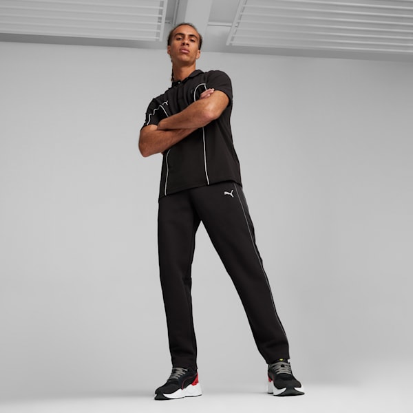 Scuderia Ferrari Style Men's Motorsport Polo, PUMA Black, extralarge