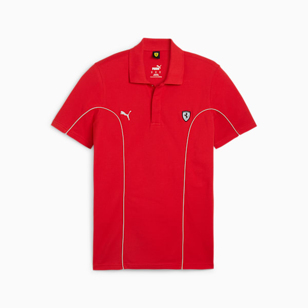 Playera tipo polo para hombre Scuderia Ferrari Style Motorsport, Rosso Corsa, extralarge