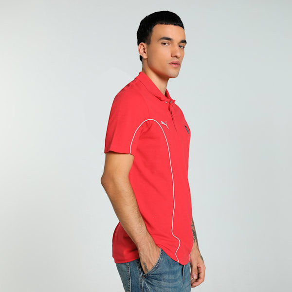 Scuderia Ferrari Men's Motorsport Polo, Rosso Corsa, extralarge-IND