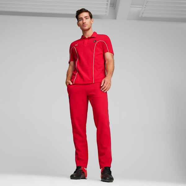 Playera tipo polo para hombre Scuderia Ferrari Style Motorsport, Rosso Corsa, extralarge