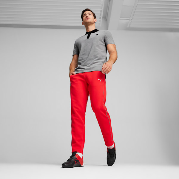 Scuderia Ferrari Style 2-Tone Men's Motorsport Polo, PUMA Black, extralarge-IND