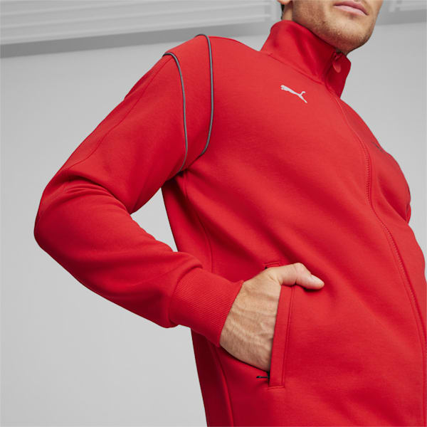 Scuderia Ferrari Men's Motorsport MT7 Jacket, Rosso Corsa, extralarge-IND