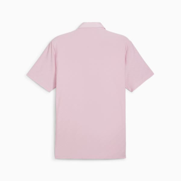 メンズ ゴルフ PUMA x ARNOLD PALMER ジャカード ストライプ 半袖 ポロシャツ, Pale Pink, extralarge-AUS