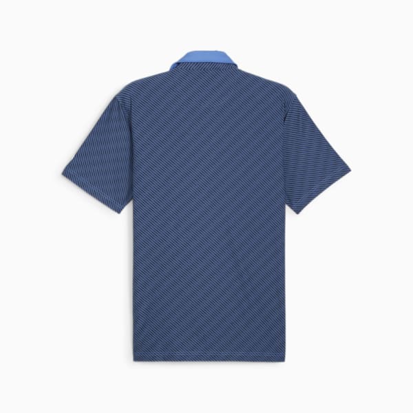 メンズ ゴルフ PUMA x ARNOLD PALMER ジャカード ストライプ 半袖 ポロシャツ, Blue Skies, extralarge-AUS