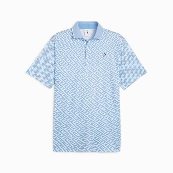 メンズ ゴルフ PUMA x PTC リゾート 半袖 ポロシャツ, Regal Blue-White Glow, extralarge-AUS