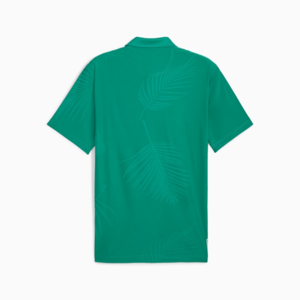 メンズ ゴルフ PUMA x PTC ジャカード 半袖 ポロシャツ, Sparkling Green, extralarge-JPN